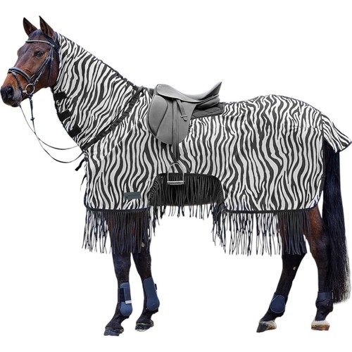 Fliegenausreitdecke zebra mit - zebra,