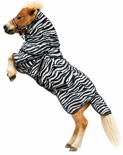 Fliegendecke zebra minipony - fliegendecke,